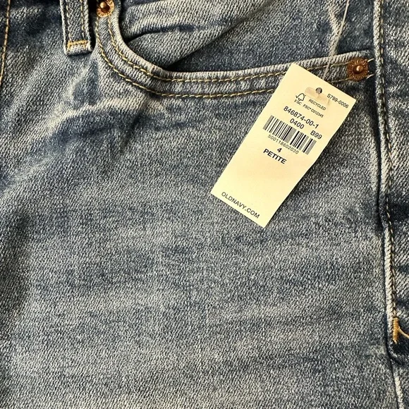 NWT Old Navy High-Waisted OG Loose Jeans Medium Wash Size 4Petite - Picture 12 of 14